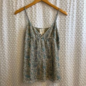 Abercrombie & Fitch 100% Silk Paisley Cami - Y2K